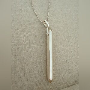 Vintage Stella & Dot Rebel Pendant Necklace, Silver